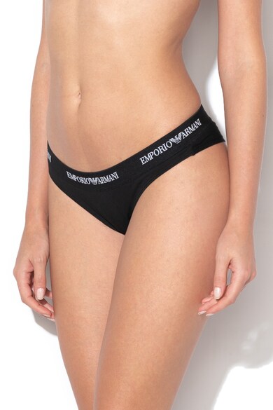 Emporio Armani Underwear Set de chiloti brazilieni cu banda cu logo in talie - 2 perechi Femei