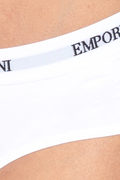 Emporio Armani Underwear Set de chiloti hipster cu banda cu logo in talie - 2 perechi Femei