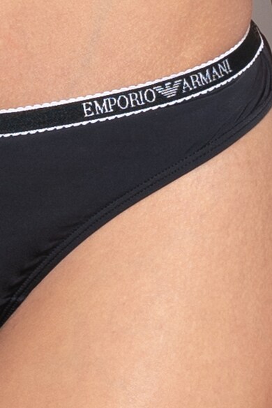 Emporio Armani Underwear Chiloti brazilieni cu banda in talie, cu logo Femei