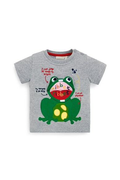 JoJo Maman Bebe Tricou cu imprimeu cu broasca Baieti