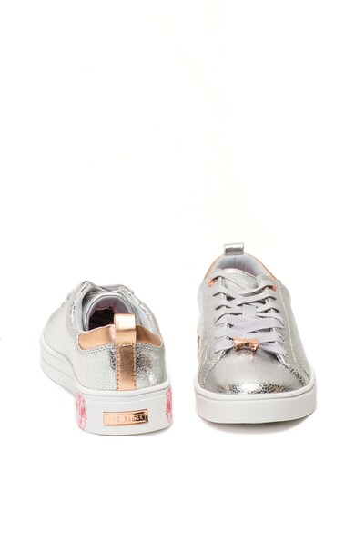 Ted Baker Luoci bőr és szatén sneakers cipő virágmintás talppal női