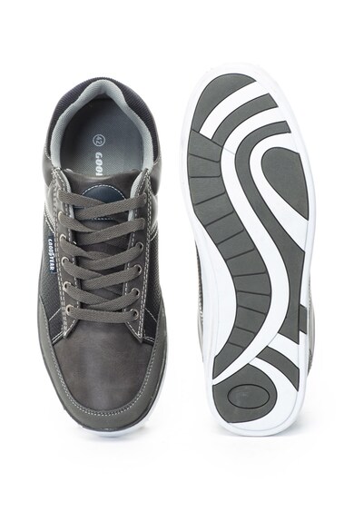 Goodyear Pantofi sport de piele ecologica, cu detalii cu aspect de reptila Barbati