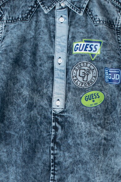 GUESS JEANS Camasa din denim cu imprimeu Baieti