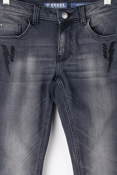 GUESS JEANS Blugi skinny cu aspect decolorat Baieti