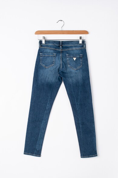 GUESS JEANS Blugi super skinny cu aspect decolorat Fete