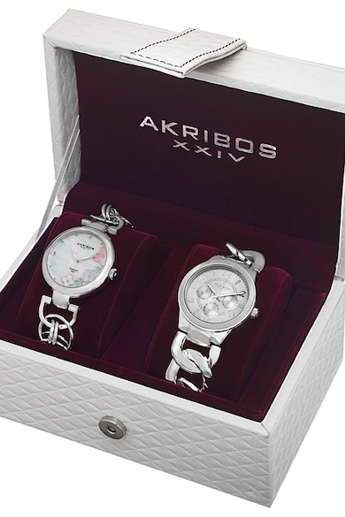 AKRIBOS XXIV Часовник с метална верижка - 2 броя Жени