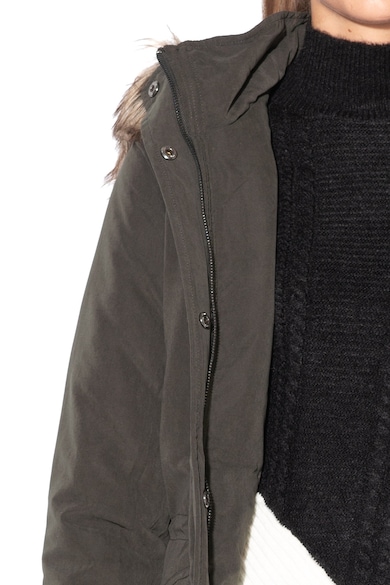 Only New Starlight parka kabát levehető műszőrme szegéllyel női