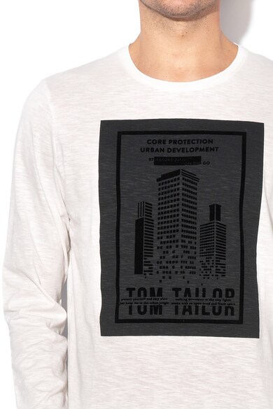 Tom Tailor Regular fit mintás vékony pulóver férfi