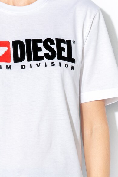 Diesel Tricou cu broderie logo Just Division Femei