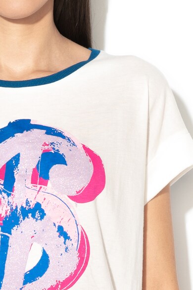 Andy Warhol by Pepe Jeans Tricou cu imprimeu grafic, din amestec de modal Marias Femei