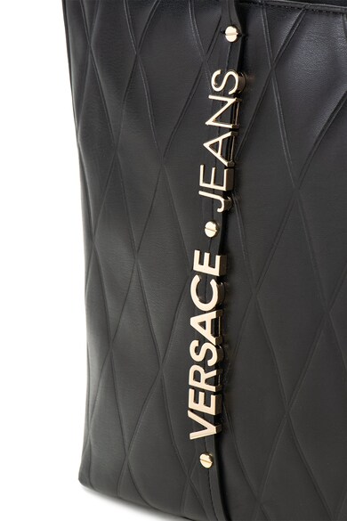 Versace Jeans Geanta shopper de piele ecologica cu logo metalic Femei