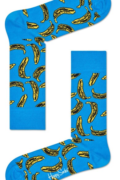 Happy Socks Sosete unisex cu imprimeu cu banane Barbati