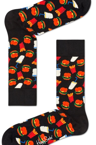 Happy Socks Sosete lungi unisex cu model grafic Femei