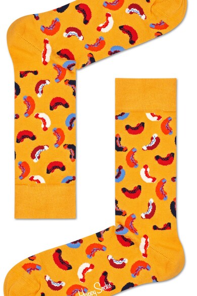 Happy Socks Sosete unisex cu model hotdog Barbati