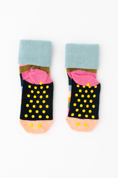 Happy Socks Set de sosete lungi cu talpa antiderapanta - 2 perechi Fete