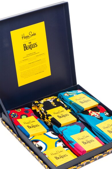 Happy Socks Set de sosete unisex Happy x The Beatles - 6 perechi Femei