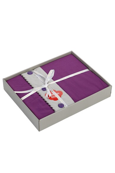 Cotton Box Ágynemű garnitúra, 100% pamut, 200x220 cm, lila/szürke férfi