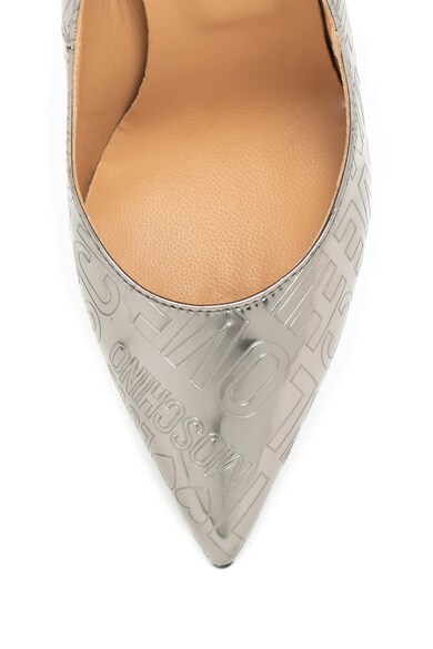 Love Moschino Pantofi stiletto de piele ecologica, cu imprimeu logo Femei