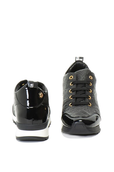 Love Moschino Műbőr sneakers cipő nyomott logóval női