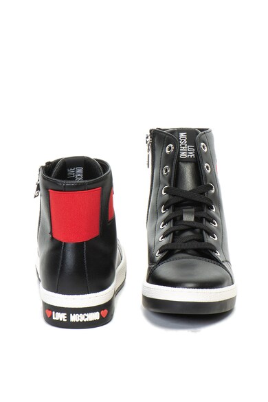 Love Moschino Magas szárú műbőr sneakers cipő női