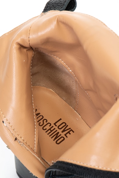 Love Moschino Ghete de piele cu detaliu in forma de inima Femei