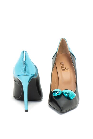 Love Moschino Pantofi stiletto de piele ecologica, cu aplicatii metalice Femei
