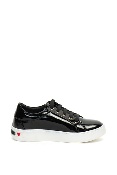 Love Moschino Lakkbőr flatform plimsolls cipő női