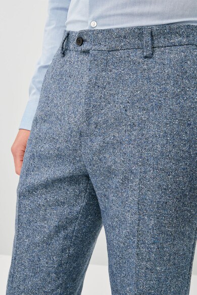 NEXT Pantaloni eleganti slim fit din amestec de lana Donegal Barbati