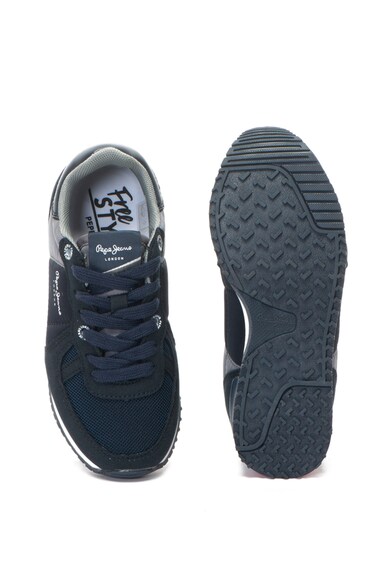 Pepe Jeans London Pantofi sport cu insertii de piele intoarsa ecologica Sydney Fete