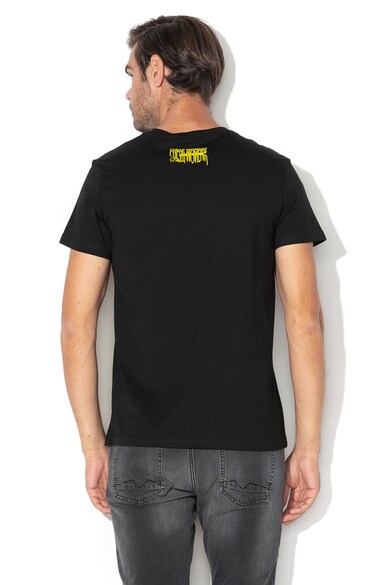 Cheap Monday Тениска от органичен памук с кадифена щампа Мъже