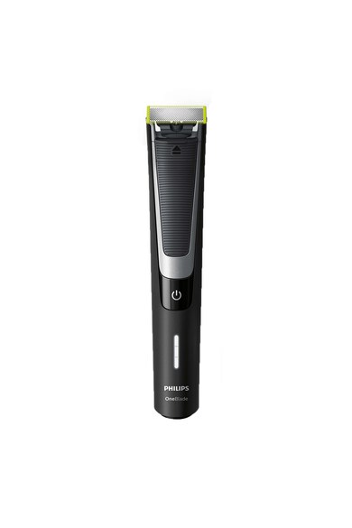 Philips Aparat hibrid de barbierit si tuns barba  OneBlade Pro /64, Umed & Uscat, Pieptene 12 lungimi, Negru/Argintiu + trusa calatorie Barbati