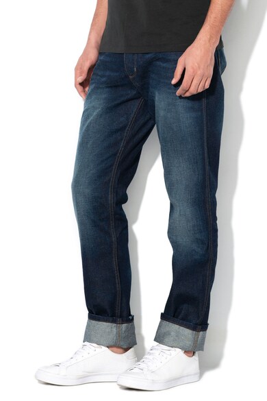 Wrangler Greensboro regular straight fit farmernadrág mosott hatással férfi