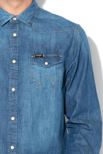 Wrangler Camasa de denim Western Barbati