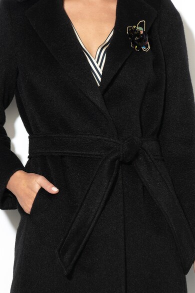 Pennyblack Agire moher és gyapjú anyagú kabát levehető brossal női