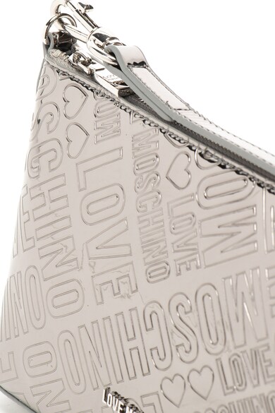 Love Moschino Лачена чанта от еко кожа с лого Жени