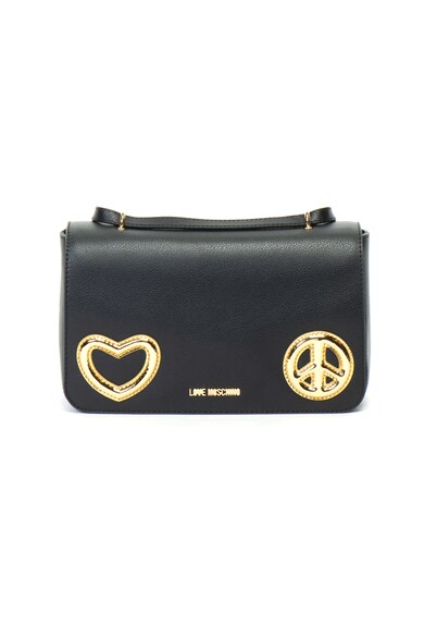 Love Moschino Geanta de piele cu bareta pentru umar si aplicatii Femei