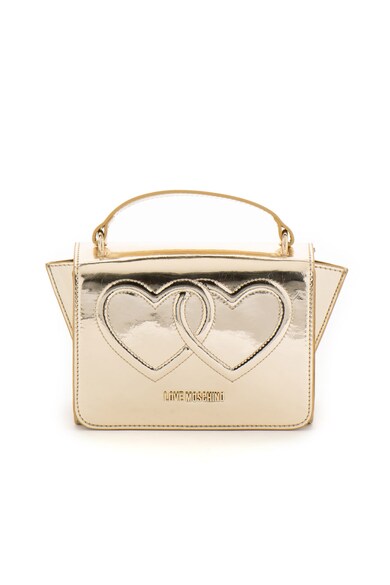 Love Moschino Geanta crossbody de piele ecologica cu aspect mrtalizat Femei