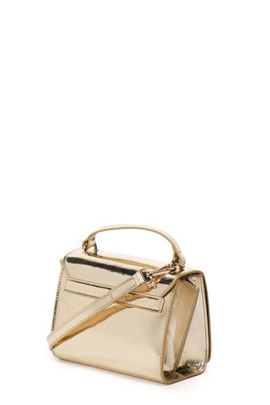 Love Moschino Geanta crossbody de piele ecologica cu aspect mrtalizat Femei