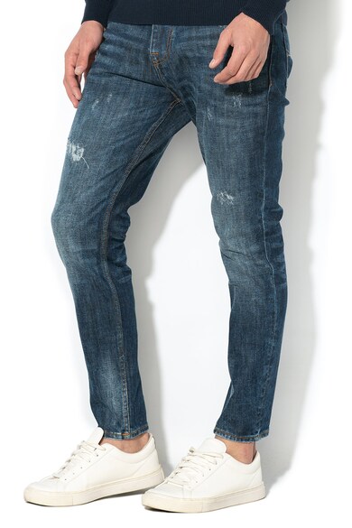 GUESS JEANS Blugi slim carrot cu rupturi decorative Charlie Barbati