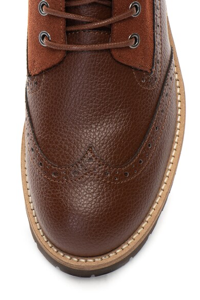 Trussardi Brogue cipő nyersbőr betétekkel férfi