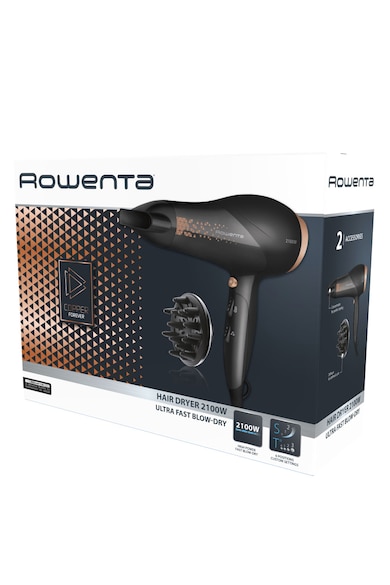 Rowenta Uscator de par  Cooper Forever , 2100W, 2 viteze, 3 setari temperatura, Negru Femei