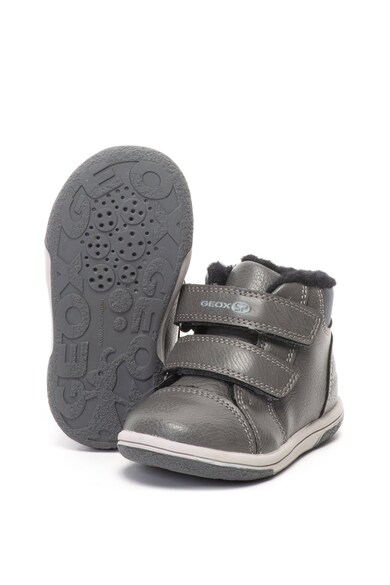 Geox Ghete de piele ecologica cu benzi velcro Flick Fete