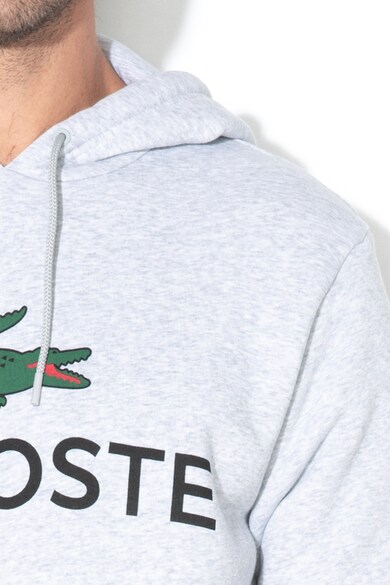 Lacoste Logómintás kapucnis pulóver kenguruzsebbel férfi