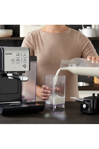 Breville Espressor manual  VCF109X Prima Latte II, 19 bar, 1.5 L, recipient lapte 0.6 L Femei