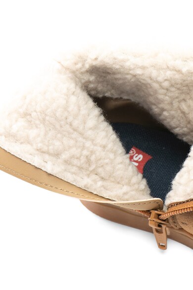 Levi's Kids Cizme de piele intoarsa ecologica, cu captuseala sherpa Montana Fete