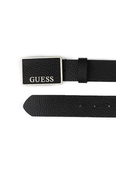 GUESS Curea de piele cu catarama plata Barbati