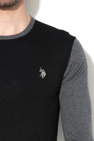 U.S. Polo Assn. Фино плетен пуловер с лого 2 Мъже