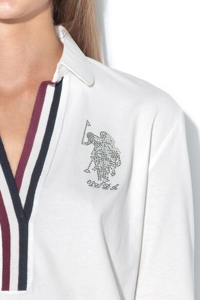 U.S. Polo Assn. Bluza cu aplicatii cu strasuri Femei