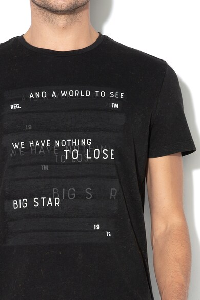 Big Star Tricou cu imprimeu text Napoleon Barbati