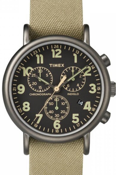 Timex Часовник с хронометър и текстилна каишка Мъже